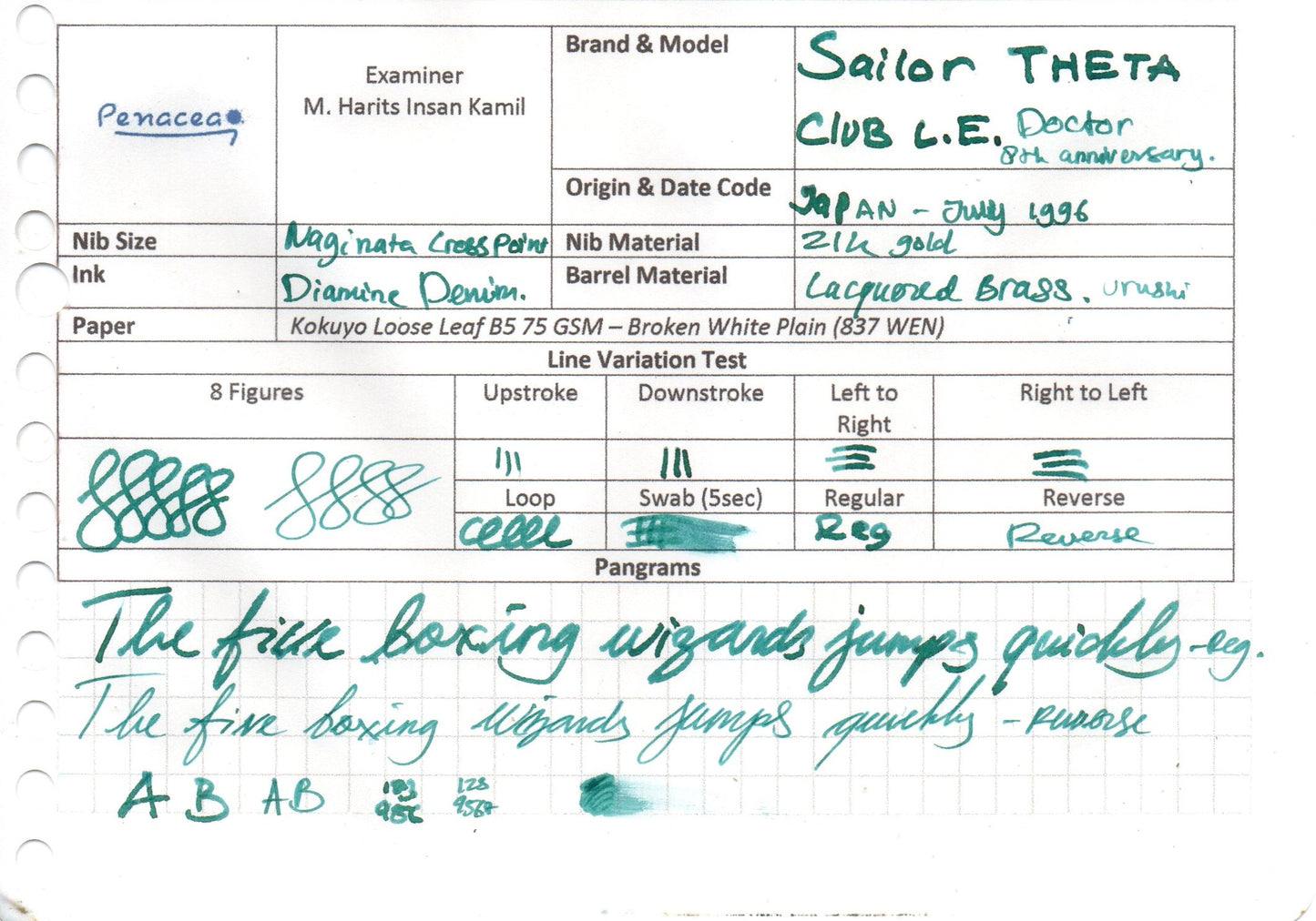 SAILOR LIMITED EDITION 85th ANNIVERSARY THETA CLUB URUSHI VERMILLION SPECIALTY NIB FOUNTAIN PEN (1996)