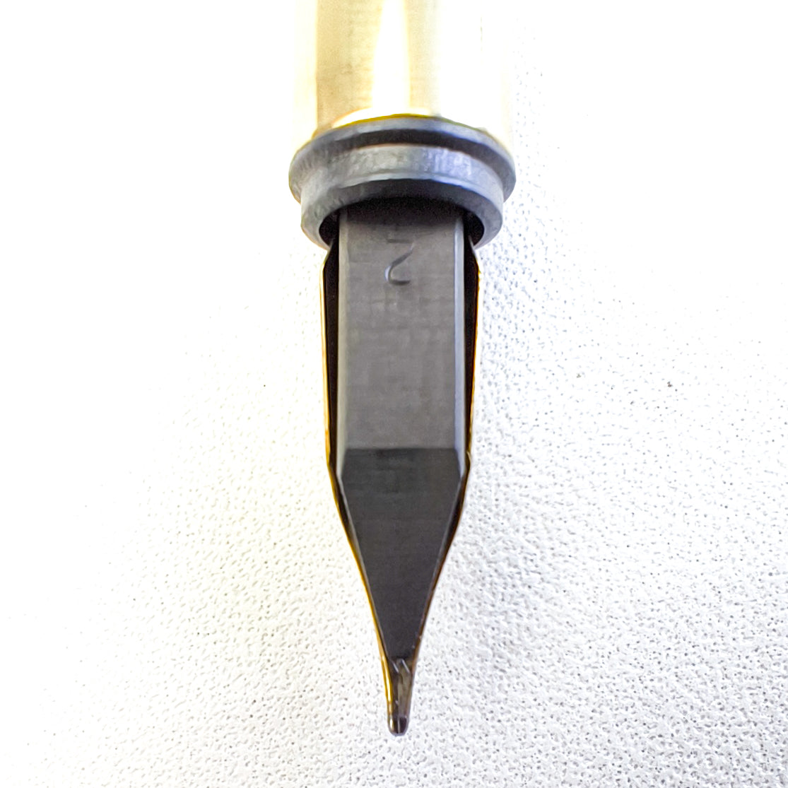 CHRISTIAN DIOR LOGO FLUTED GOLDPLATED FOUNTAIN PEN (1980s)