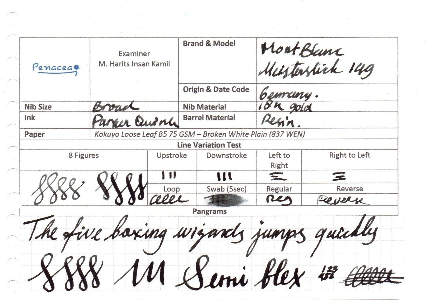 MONTBLANC MEISTERSTUCK 149 FOUNTAIN PEN (1990s)