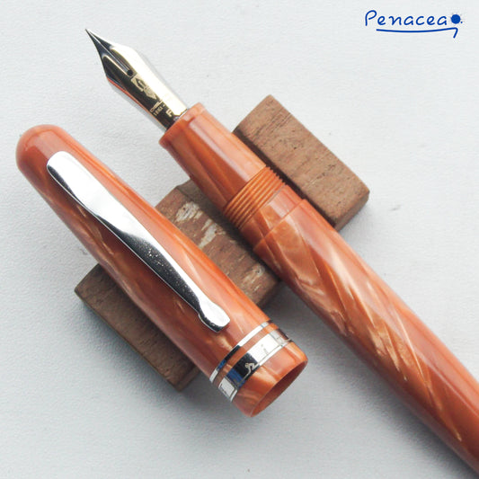DELTA X CHATTERLEY FUSION 82 LE CELLULOID SAFRON FOUNTAIN PEN  (2014)
