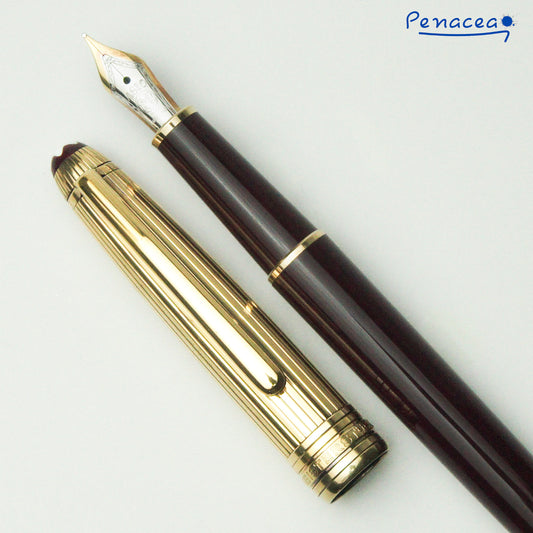 MONTBLANC 144 SOLITAIRE DOUE VERMEIL BURGUNDY FOUNTAIN PEN (1996)