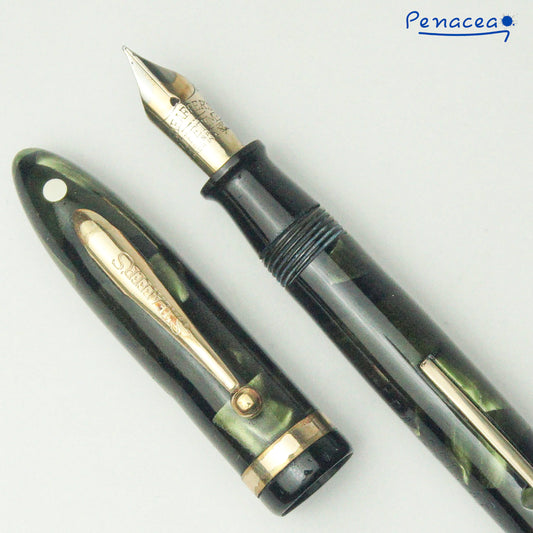 SHEAFFER BALANCE LIFETIME STANDARD MARINE GREEN FOUNTAIN PEN (1930s)