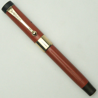 PARKER DUOFOLD Jr LACQUER RED FOUNTAIN PEN (1920s)