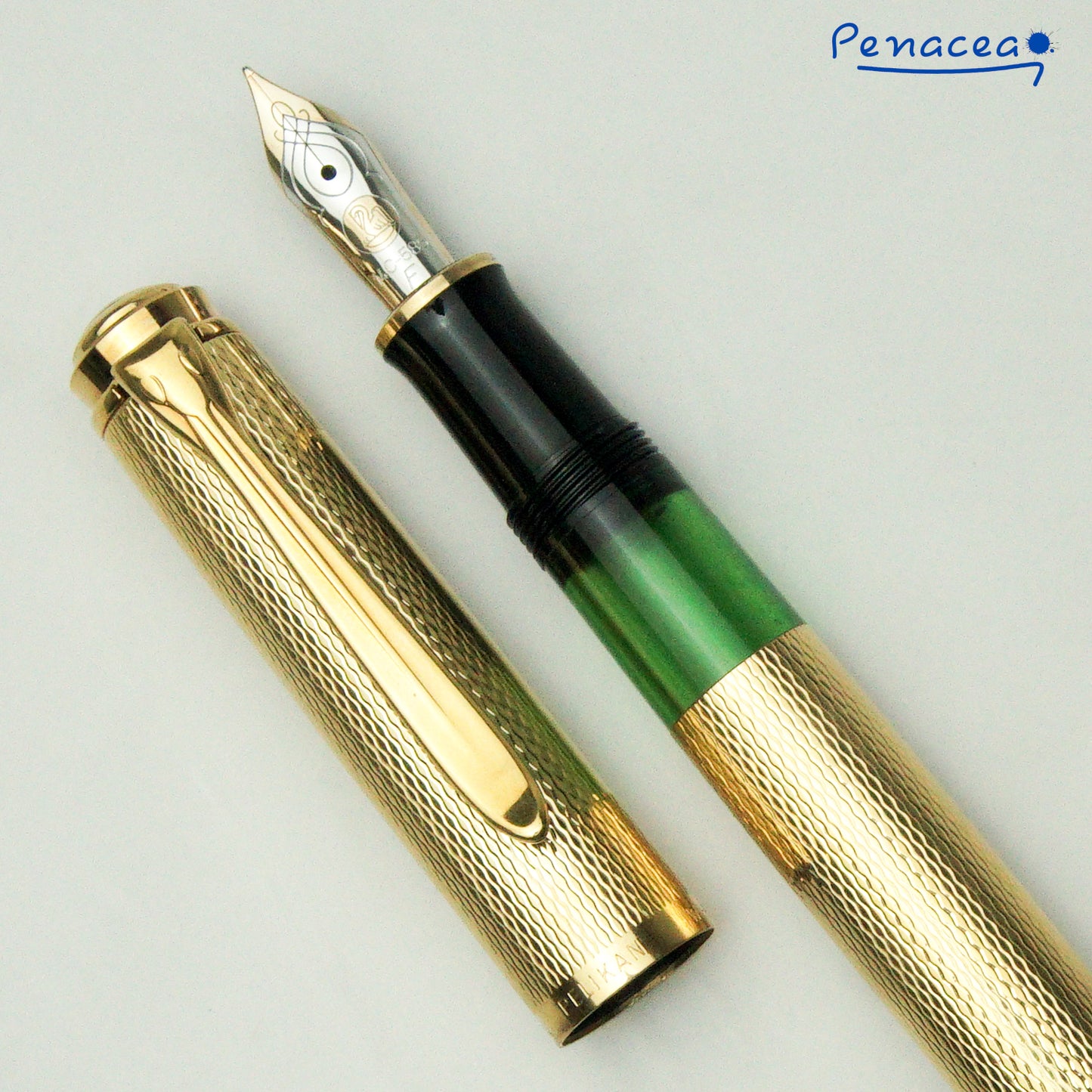 PELIKAN M760 JUBILEE GOLDPLATED BARLEYCORN FOUNTAIN PEN (1989)