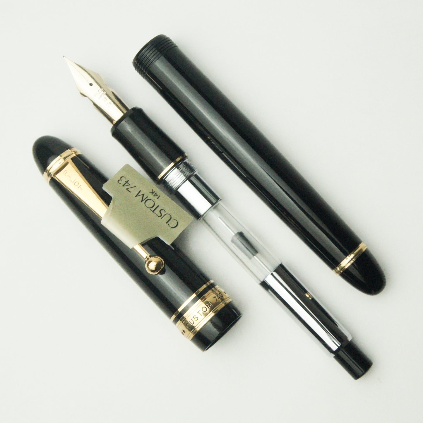 PILOT CUSTOM 743 BLACK GT FOUNTAIN PEN (2018)