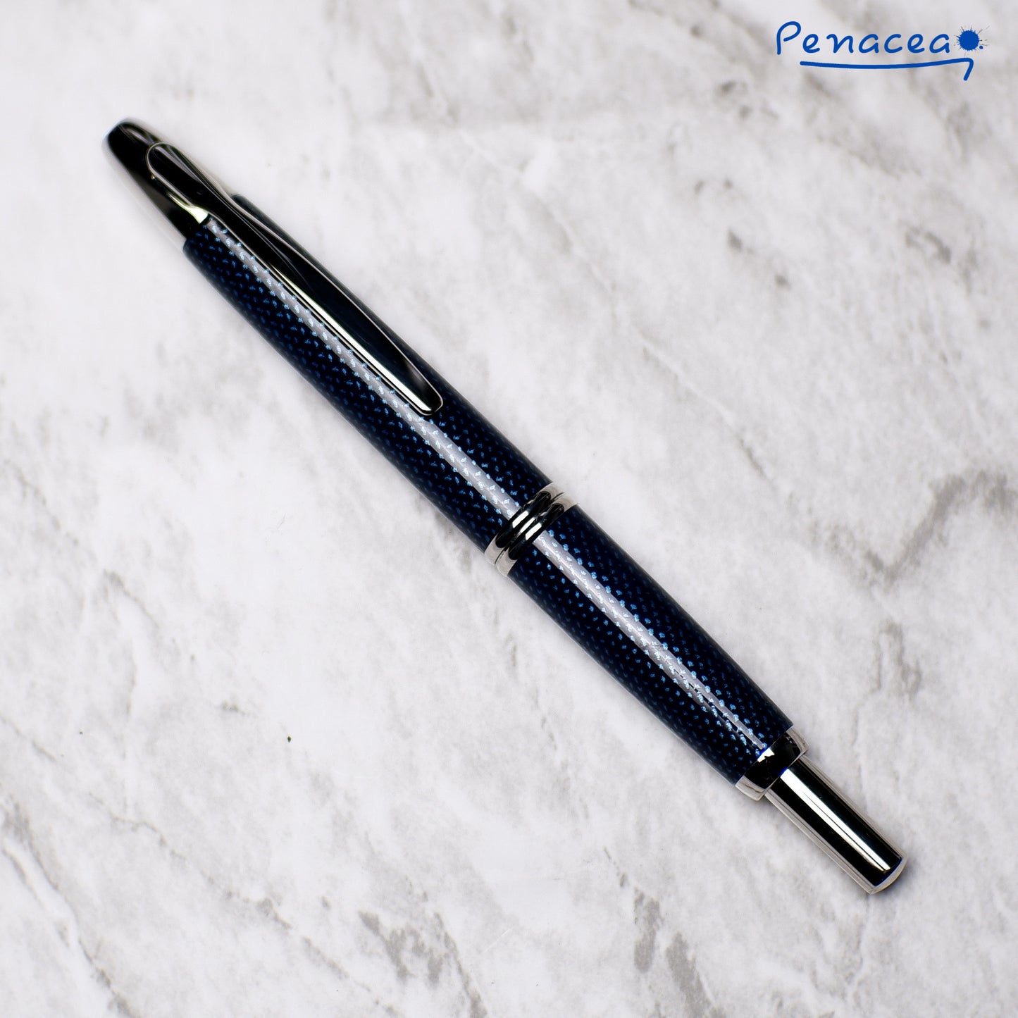 PILOT CAPLESS BLUE CARBONESQUE FOUNTAIN PEN (2011)