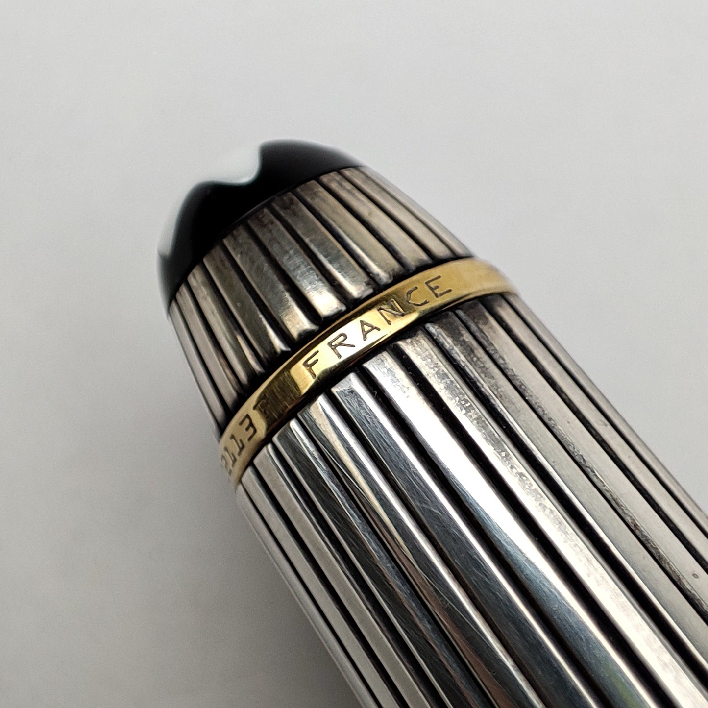 MONTBLANC 114 SOLITAIRE HOMMAGE TO WOLFGANG AMADEUS MOZART STERLING SILVER Ag925 PINSTRIPE FOUNTAIN PEN (1997)