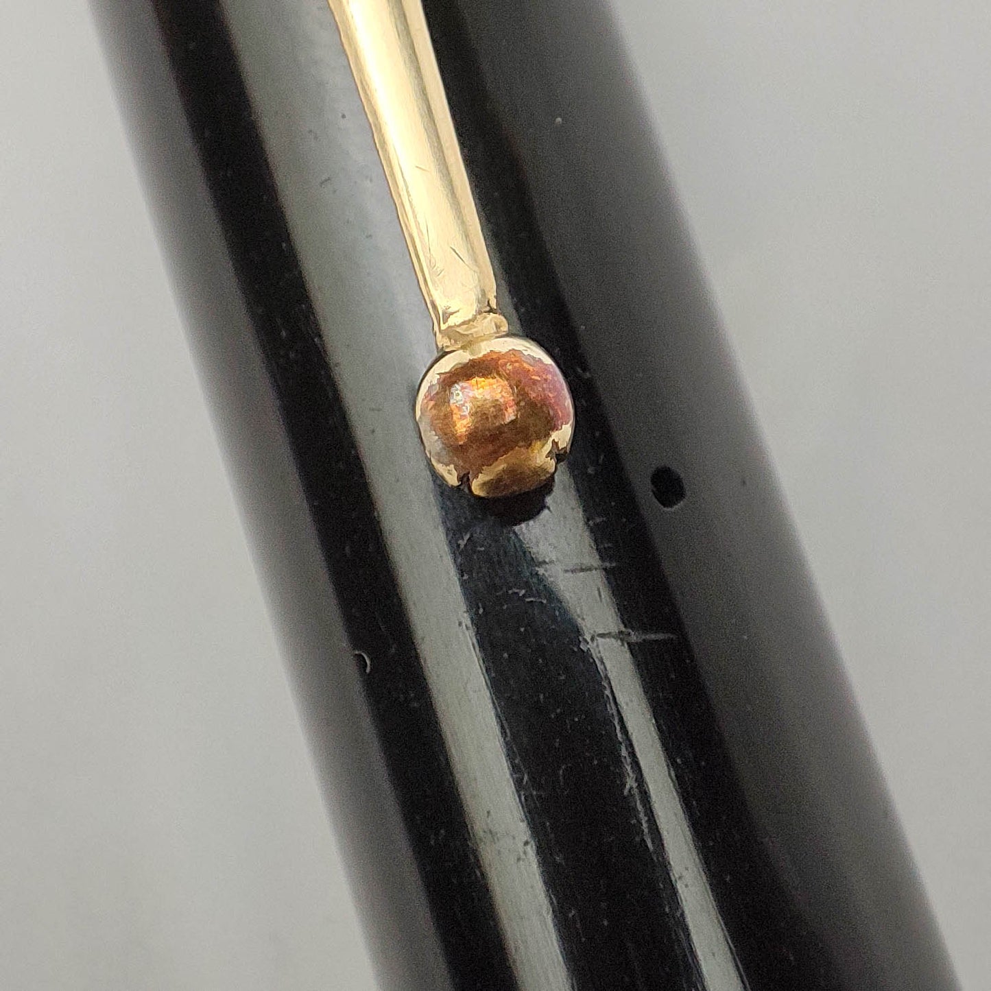 PARKER DUOFOLD SENIOR BLACK STREAMLINE FOUNTAIN PEN (1930)