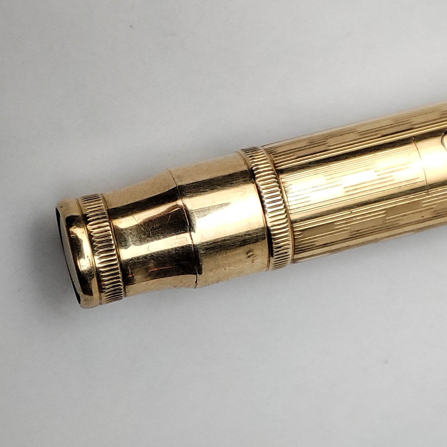 PARKER METAL PEN LUCKY CURVE DUETTE SETS M-504CM FOUNTAIN PEN  (1922)
