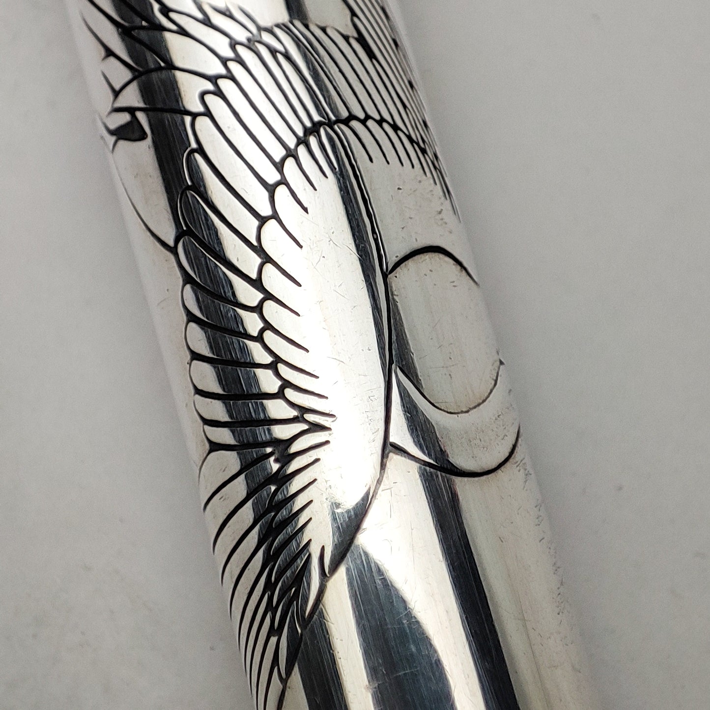 PILOT SILVERN ART CRANE BROAD FOUNTAIN PEN (1984)