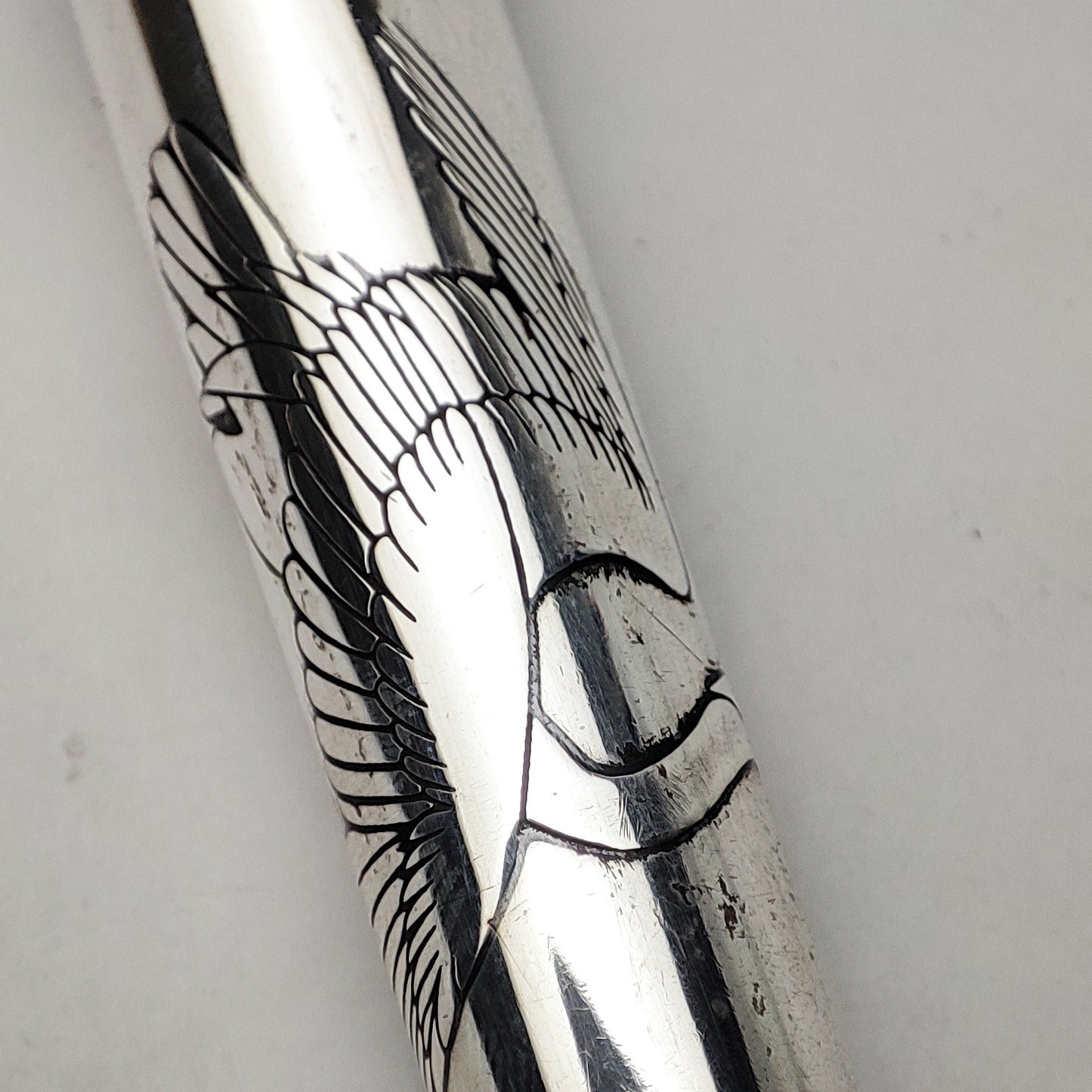 PILOT SILVERN ART CRANE MEDIUM FOUNTAIN PEN (1982)