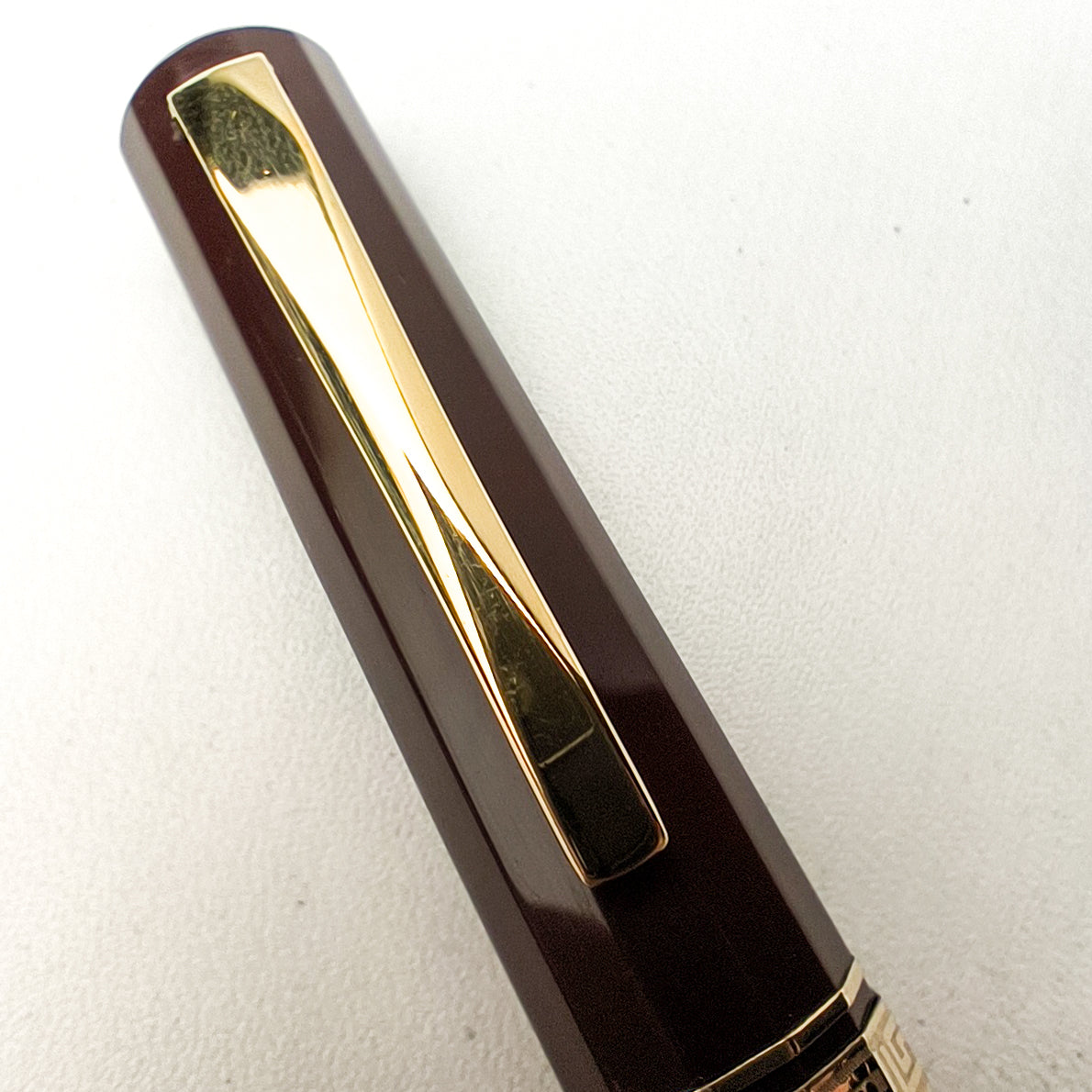 OMAS 555F BURGUNDY FOUNTAIN PEN (1990s)