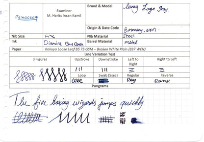 LAMY LOGO GRAY FOUNTAIN PEN (2014)