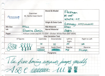 PELIKAN M205 WHITE CT FOUNTAIN PEN (2009)