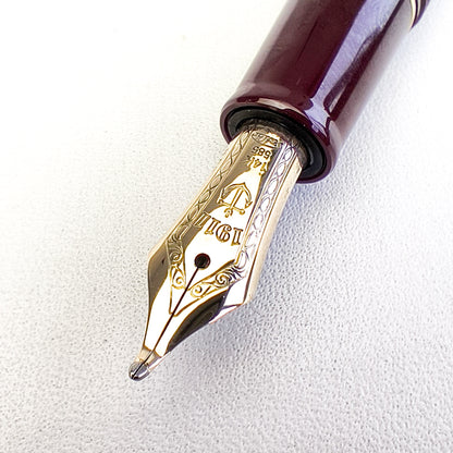 SAILOR 1911 REGULAR BURGUNDY NAGINATA FUDE DE MANEN FOUNTAIN PEN (2000s)