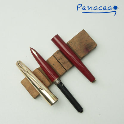 PARKER 61 HEIRLOOM RED FOUNTAIN PEN  (1960s)