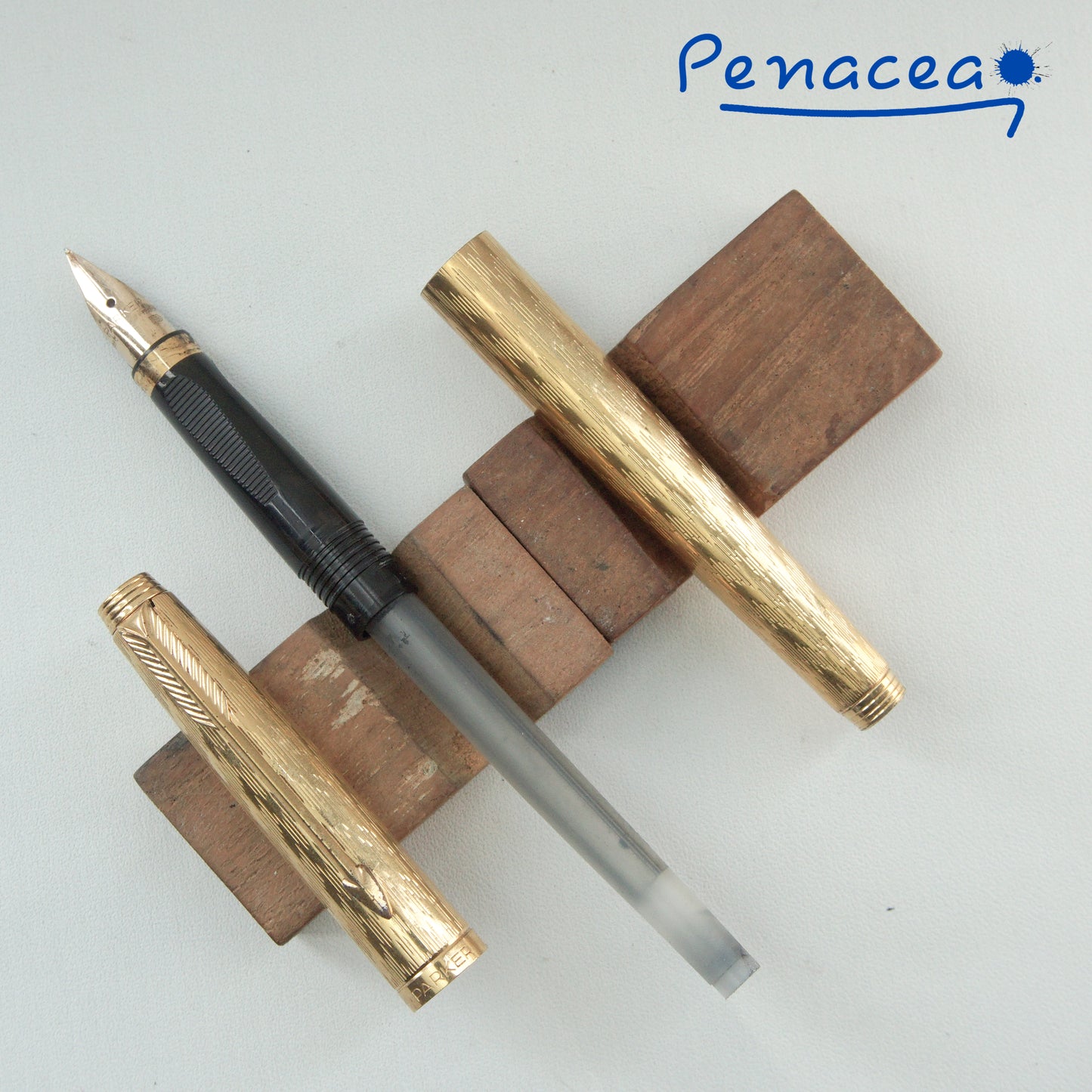 PARKER 75 FLAMME GOLDPLATED FOUNTAIN PEN (1980s)