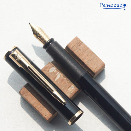 WATERMAN APOSTROPHE BLACK GT FOUNTAIN PEN (1995)