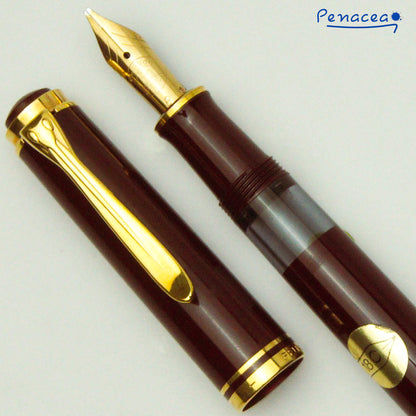 PELIKAN M600 OLDSTYLE BURGUNDY GT FOUNTAIN PEN (1990)