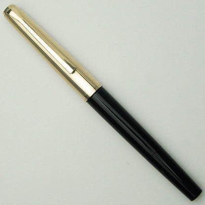 PELIKAN M30 BLACK ROLLED GOLD FOUNTAIN PEN (1965)