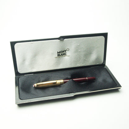 MONTBLANC 144 SOLITAIRE DOUE VERMEIL BURGUNDY FOUNTAIN PEN (1996)