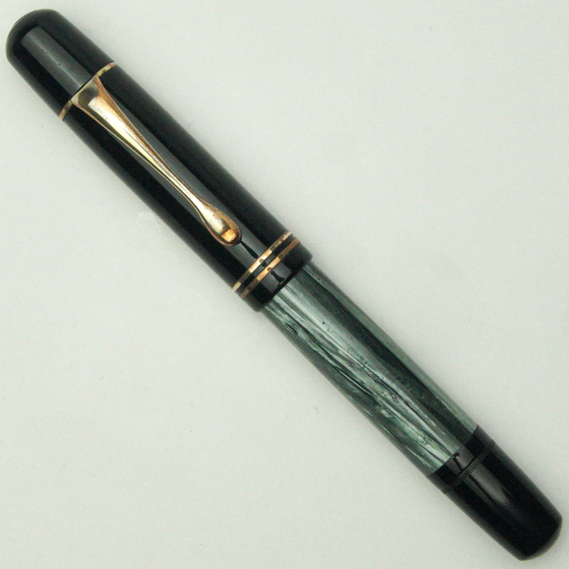 PELIKAN 100N GREEN MARBLED FOUNTAIN PEN (1949) – Penacea