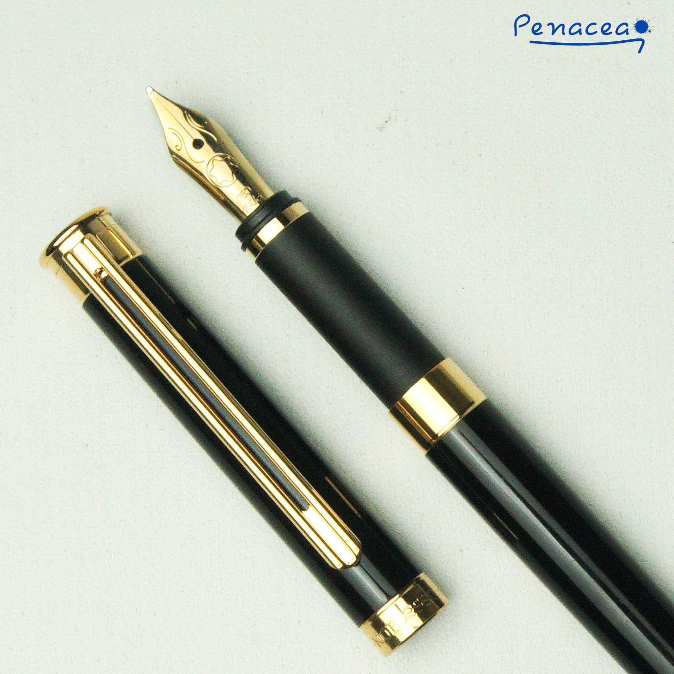 MONTBLANC NOBLESSE II BLACK LACQUER FOUNTAIN PEN (1995)