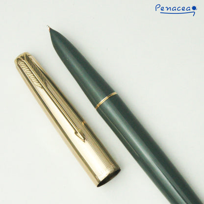 PARKER 51 AEROMETRIC MARK III NAVY GRAY FOUNTAIN PEN (1960s)