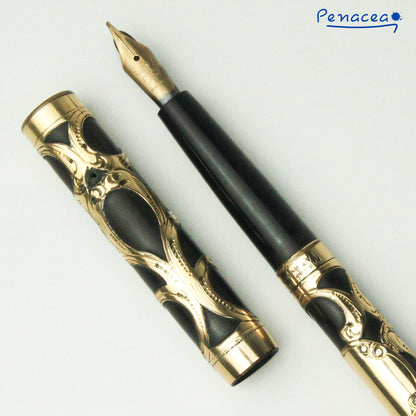 PARKER LUCKY CURVE NO.16 FILIGREE EYEDROPPER FOUNTAIN PEN (1914)