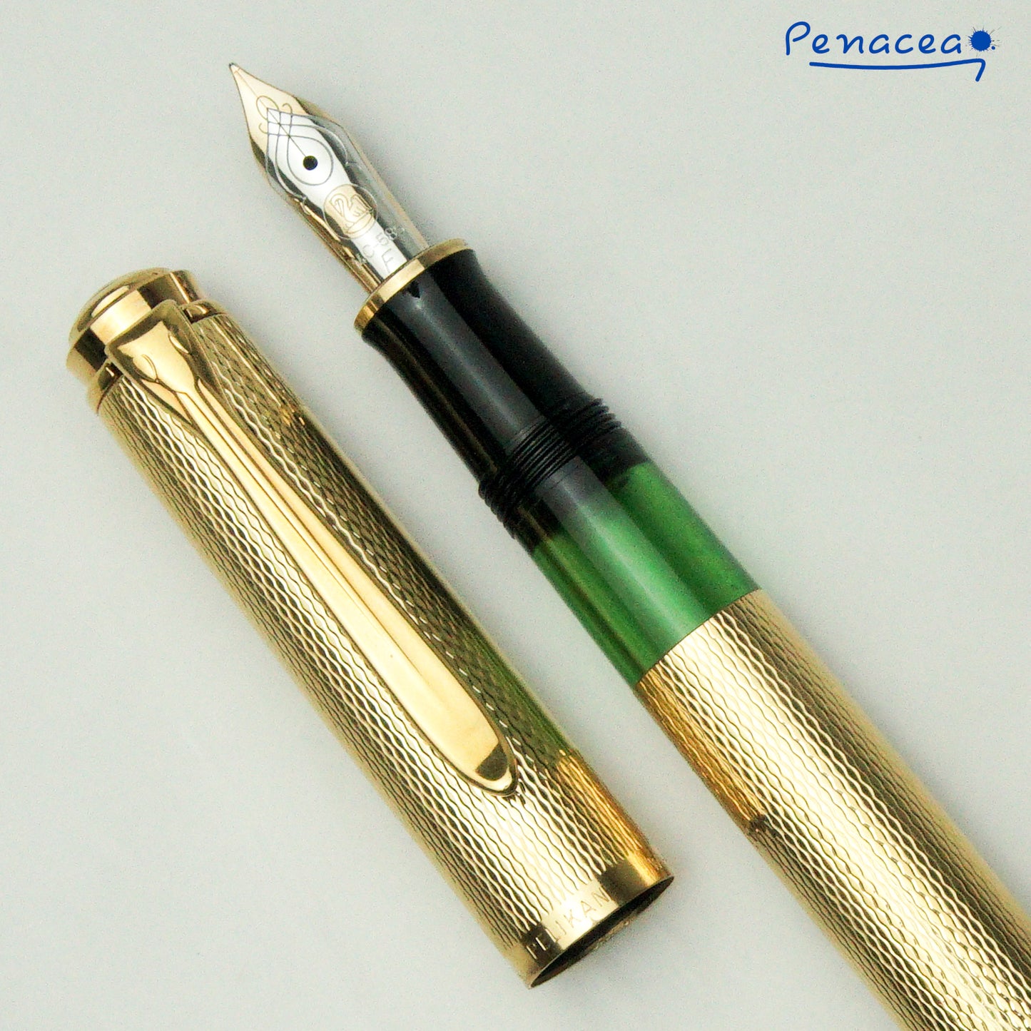 PELIKAN M760 JUBILEE GOLDPLATED BARLEYCORN FOUNTAIN PEN  (1989)