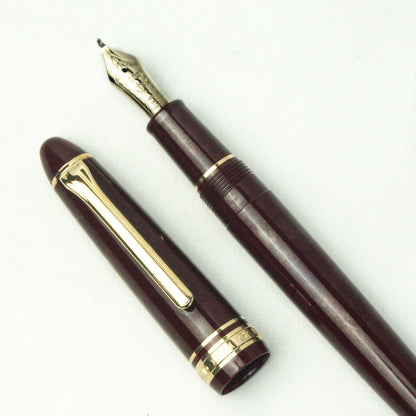 SAILOR 1911 REGULAR BURGUNDY NAGINATA FUDE DE MANEN FOUNTAIN PEN (2000s)