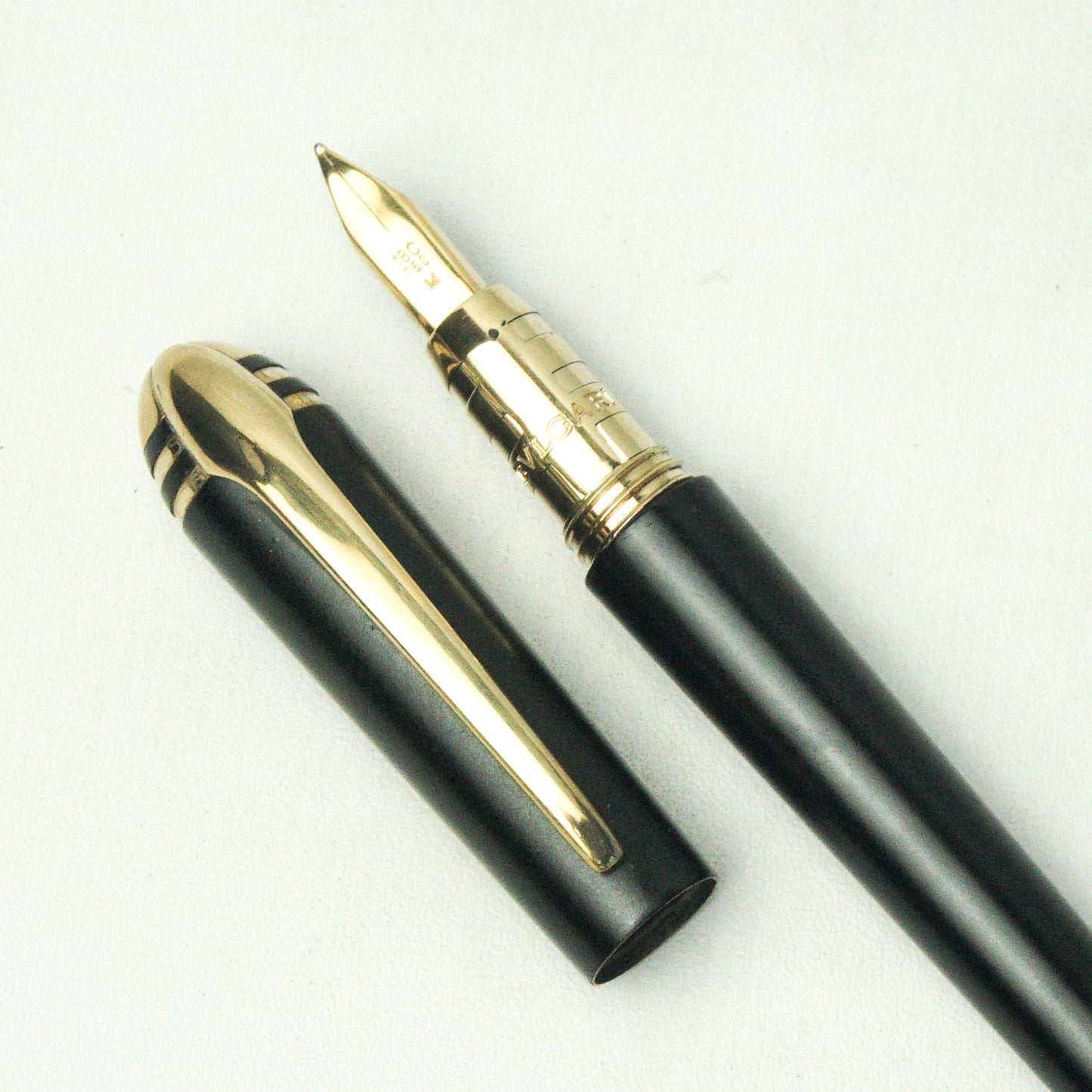 BULGARI ROMA MATTE BLACK GT FOUNTAIN PEN (1990s)