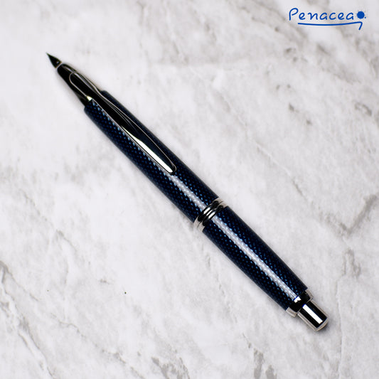 PILOT CAPLESS BLUE CARBONESQUE FOUNTAIN PEN (2011)