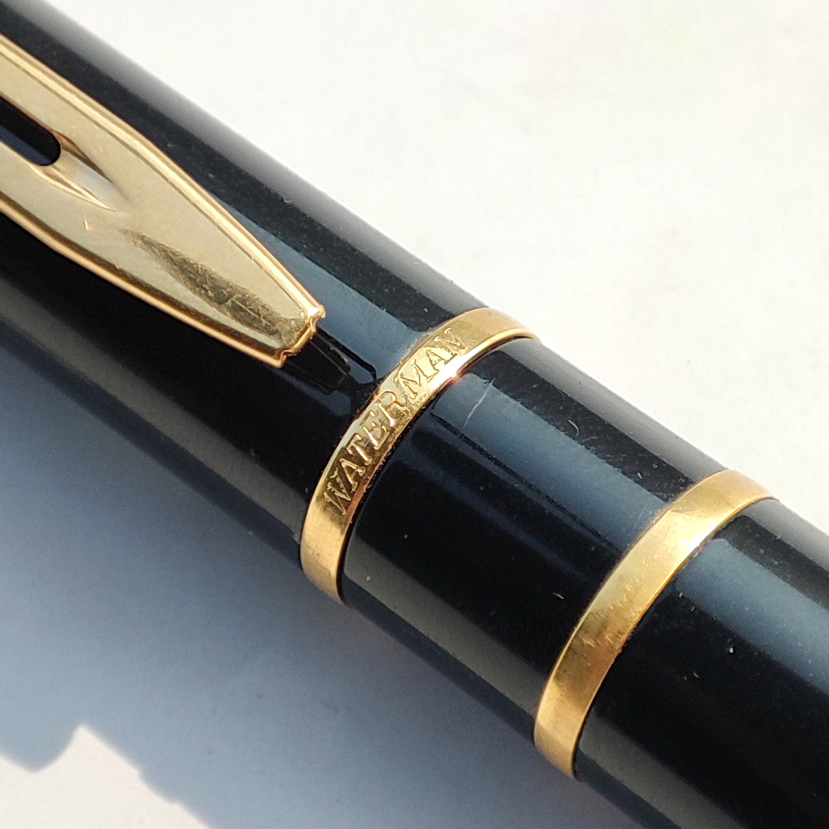 WATERMAN LAUREAT MK II BLACK LACQUER GT FOUNTAIN PEN (1985)