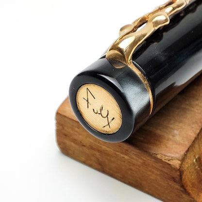 PARKER DUOFOLD INTERNATIONAL M.FULTZ REPLICA PEARL SWIRL 14K GOLD BAND LIMITED EDITION X/88 FOUNTAIN PEN (2005)