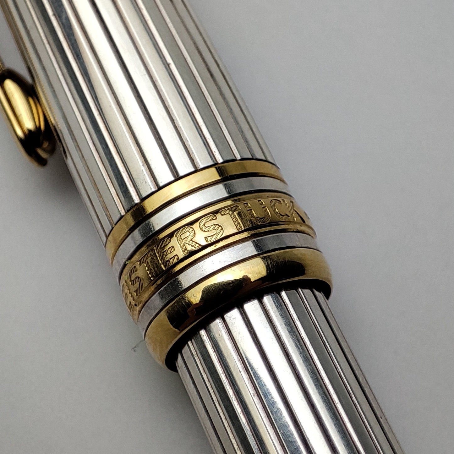 MONTBLANC 114 SOLITAIRE HOMMAGE TO WOLFGANG AMADEUS MOZART STERLING SILVER Ag925 PINSTRIPE FOUNTAIN PEN  (1997)