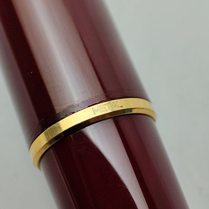 MONTBLANC 144 SOLITAIRE DOUE VERMEIL BURGUNDY FOUNTAIN PEN (1996)