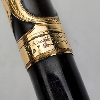 PARKER LUCKY CURVE NO.16 FILIGREE EYEDROPPER FOUNTAIN PEN (1914)