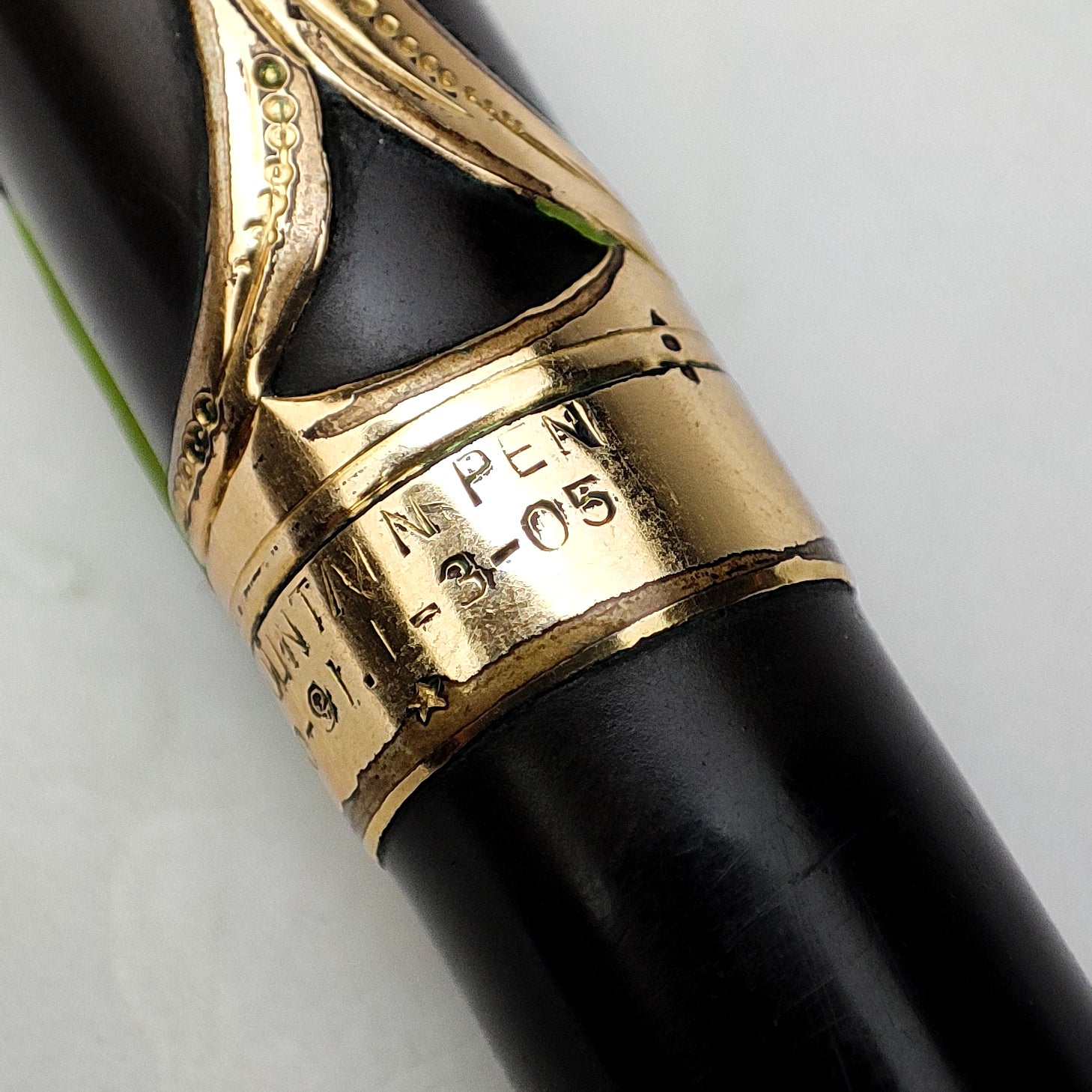 PARKER LUCKY CURVE NO.16 FILIGREE EYEDROPPER FOUNTAIN PEN (1914) – Penacea