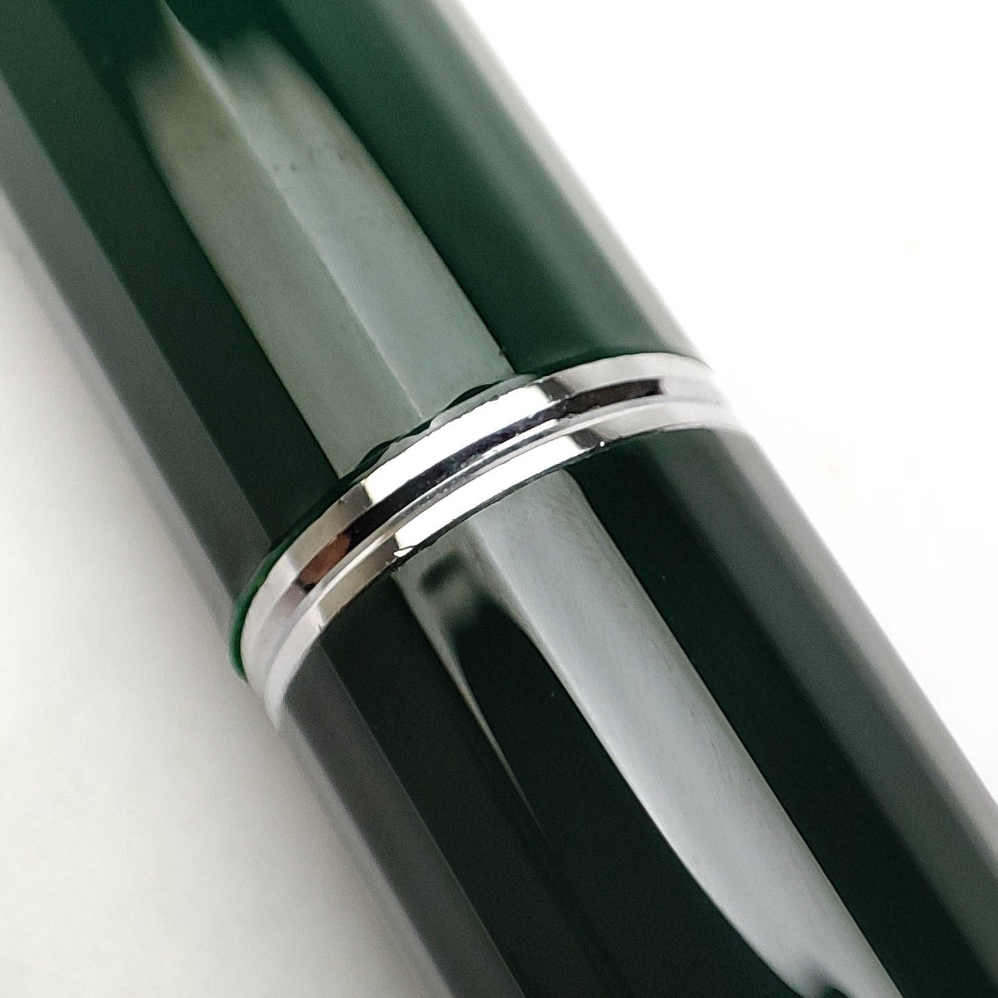 NAMIKI FACETED VANISHING POINT DARK GREEN FOUNTAIN PEN (1998)