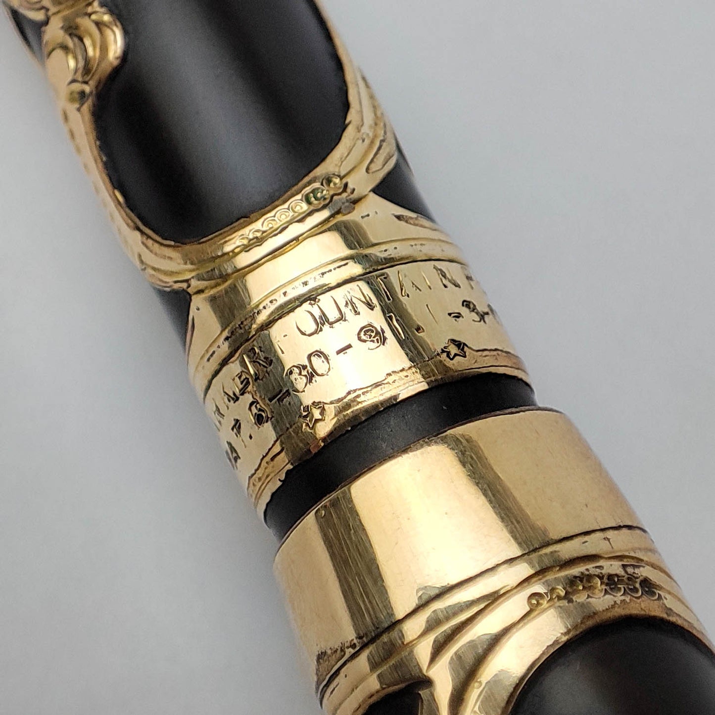 PARKER LUCKY CURVE NO.16 FILIGREE EYEDROPPER FOUNTAIN PEN (1914)