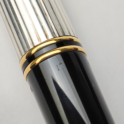 PARKER DUOFOLD CENTENNIAL GODRON STERLING SILVER FOUNTAIN PEN (1995)