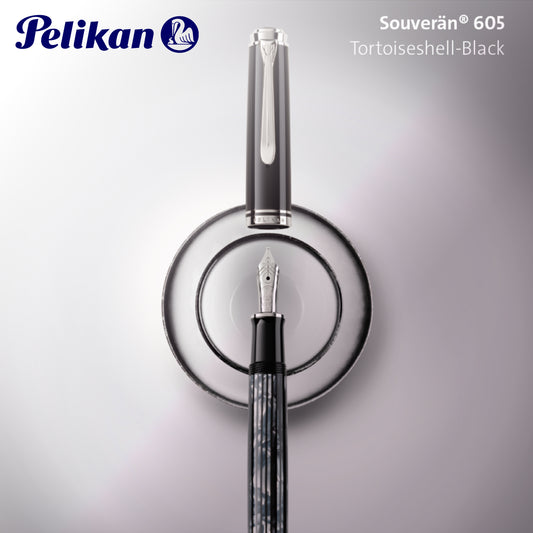 PELIKAN SOUVERAN M605 SPECIAL EDITION BLACK TORTOISE FOUNTAIN PEN